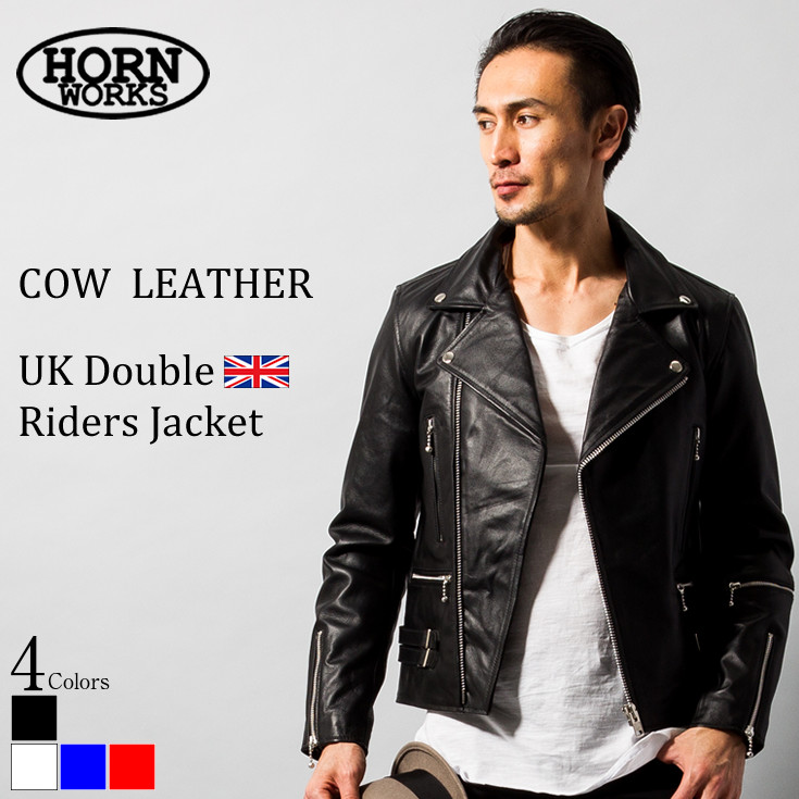 Horn Works 本革 UKダブルライダースジャケット メンズ ホーンワークス 3527 | レザージャケット・革ジャンの通販 リューグー