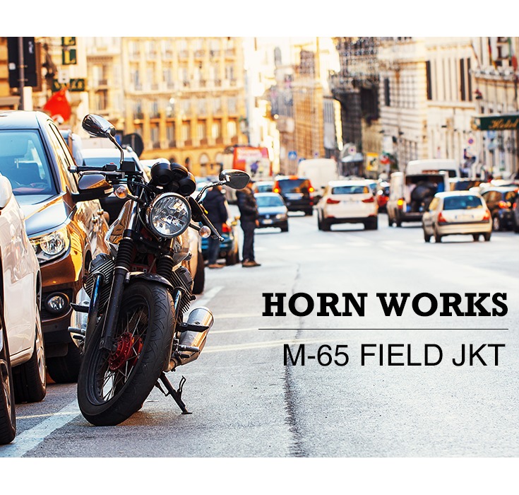 Horn Works 本革 M65フィールドジャケット メンズ ホーンワークス 3465 レザージャケット/ミリタリージャケット