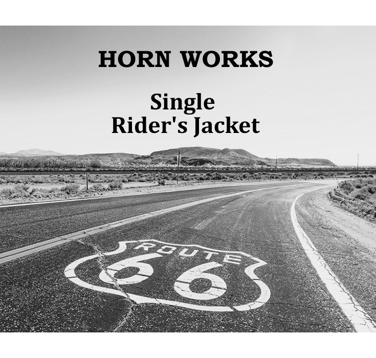 Horn Works 本革 シングルライダースジャケット メンズ ホーンワークス